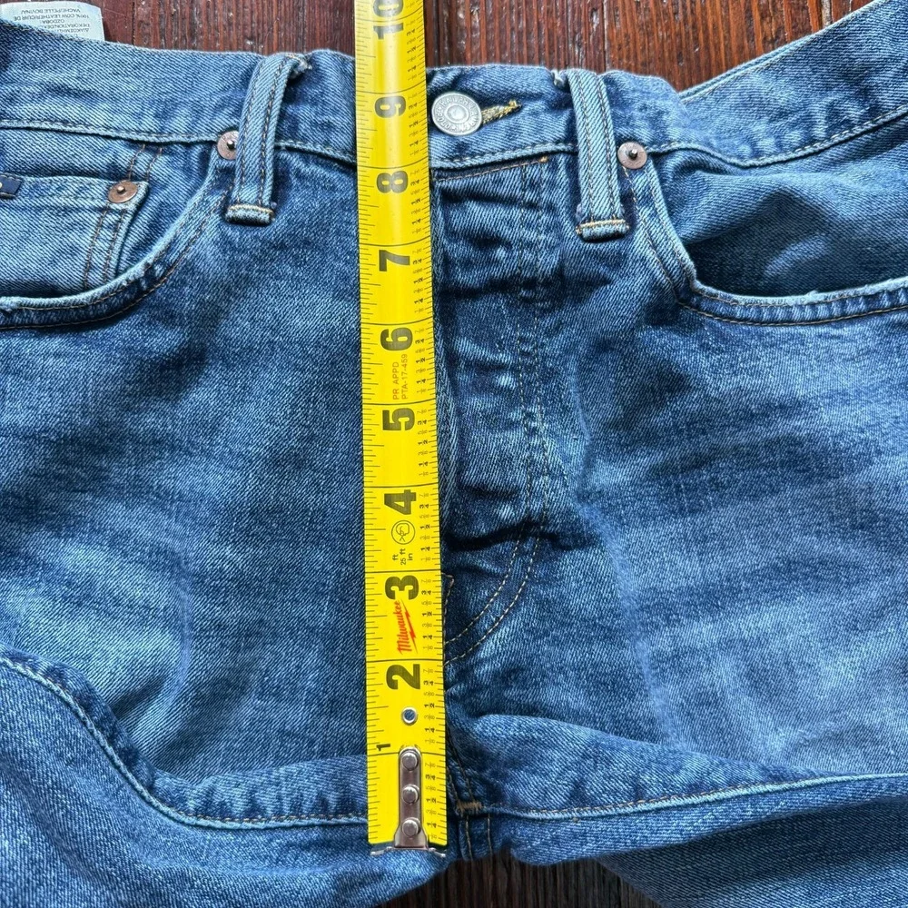 Polo Ralph Lauren Jeans Mens‎ 29x30 Blue Varick Slim Straight Button Fly Faded